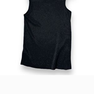 NWOT Allsaints Black Beaded Sleeveless Sweater Top - Size 10